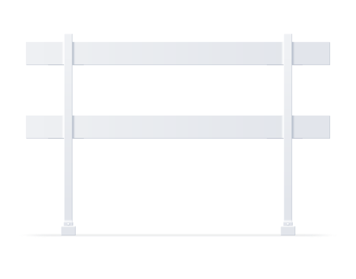 2 RAIL TEMPORARY FENCE
