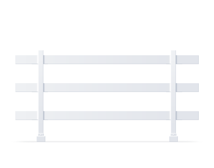 3 RAIL TEMPORARY FENCE